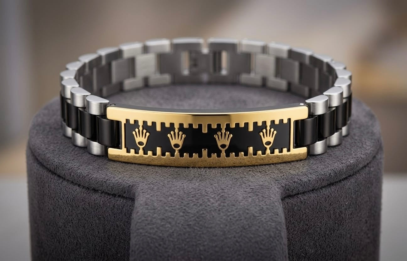 Blue & Black Rolex-Style Bracelet