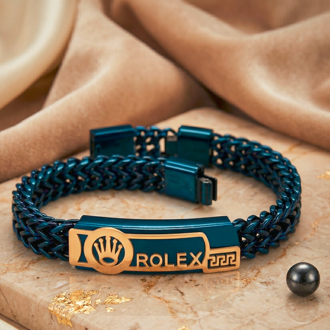 Rolex-Inspired Blue Bracelet
