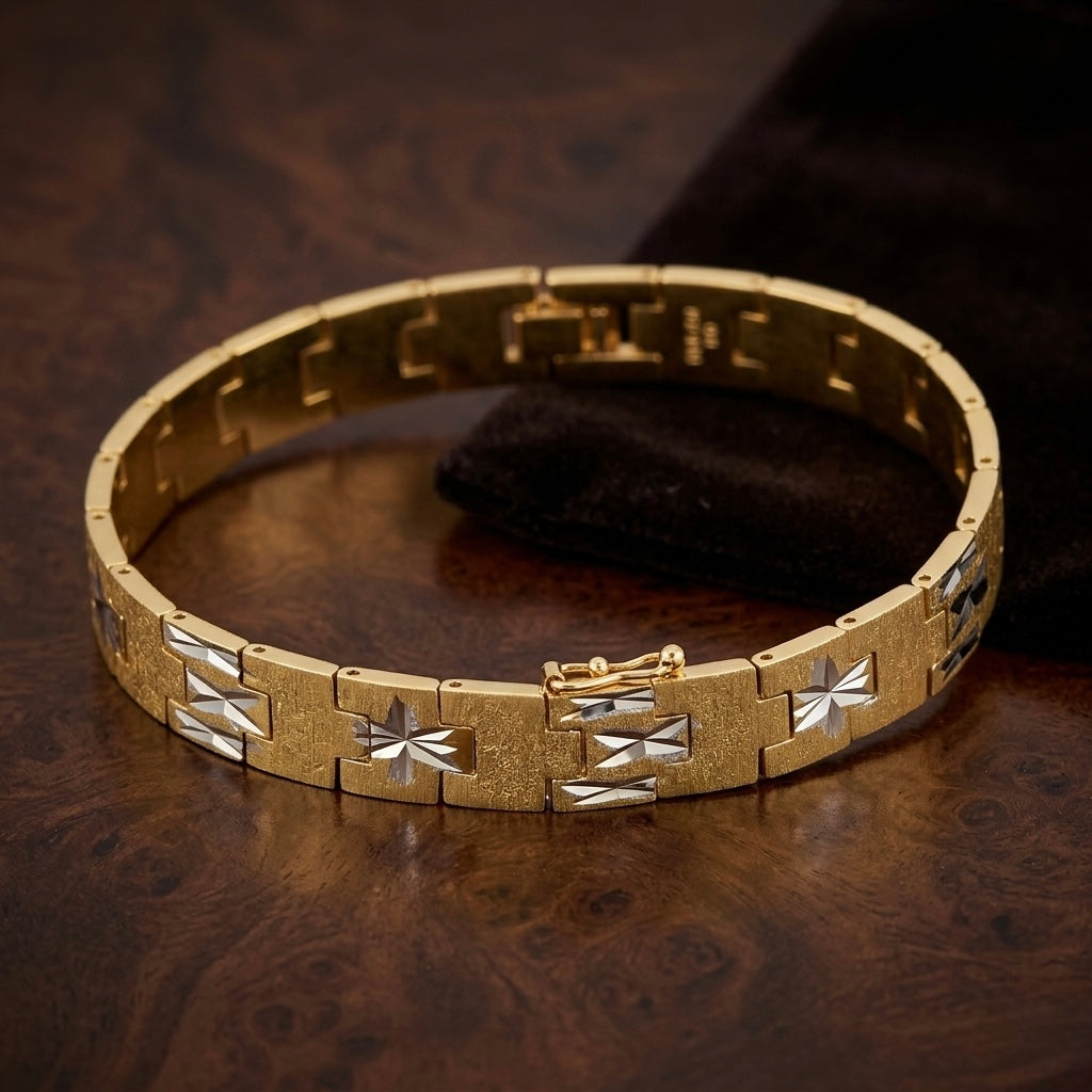Gold & Silver Dual-Tone Bracelet