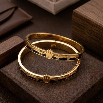 Rolex-Inspired Gold Bracelet