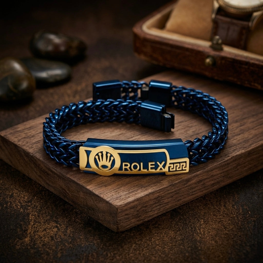 Rolex-Inspired Blue Bracelet