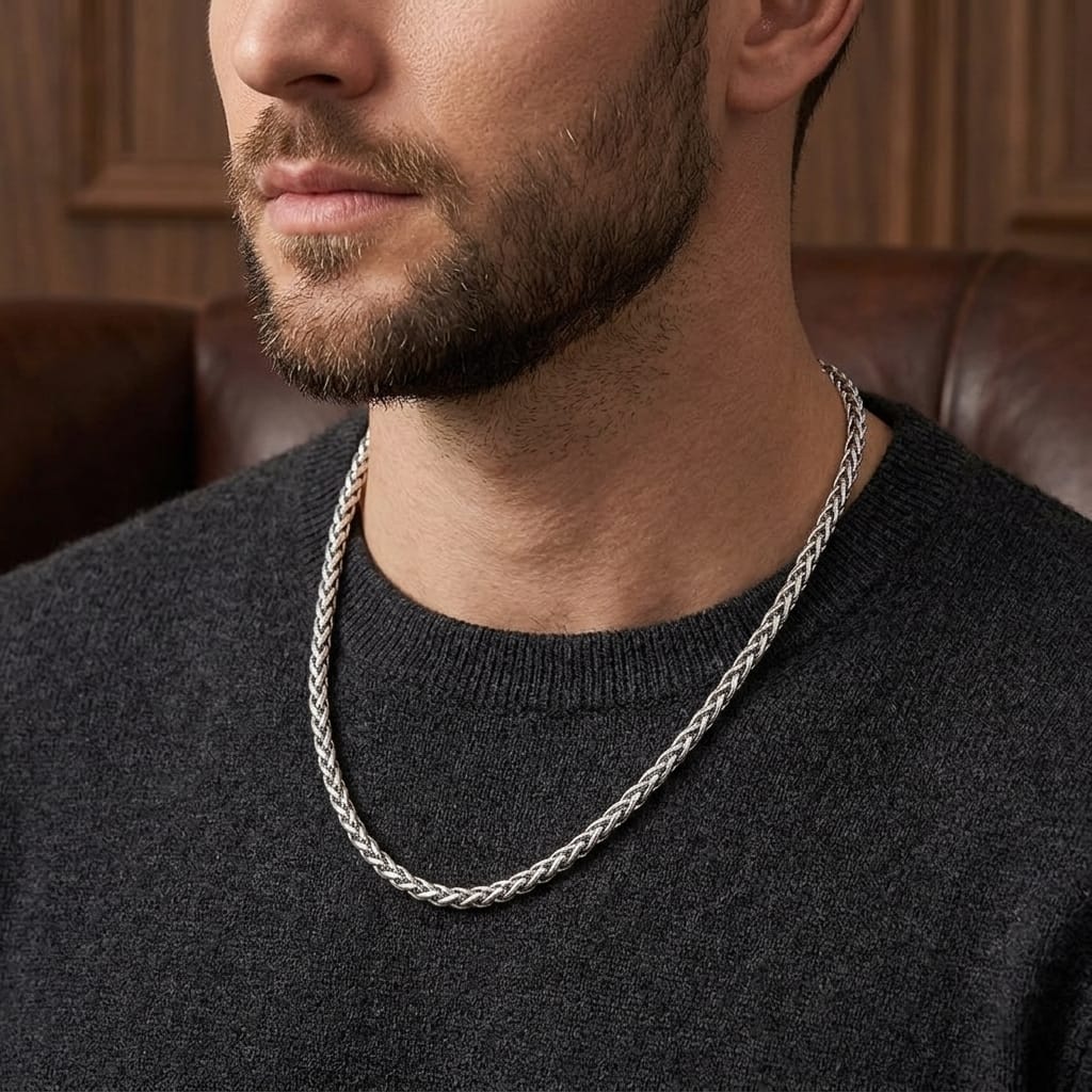 Premium Silver Rope Chain