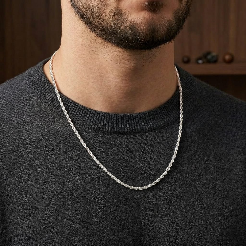 Signature Slim Silver Chain