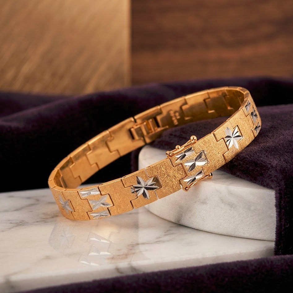 Gold & Silver Dual-Tone Bracelet