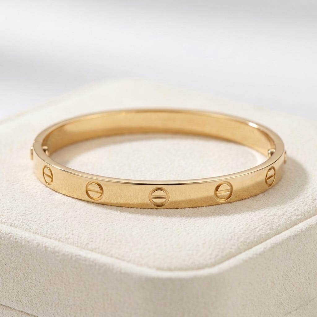 Cartier-Style Gold Bracelet