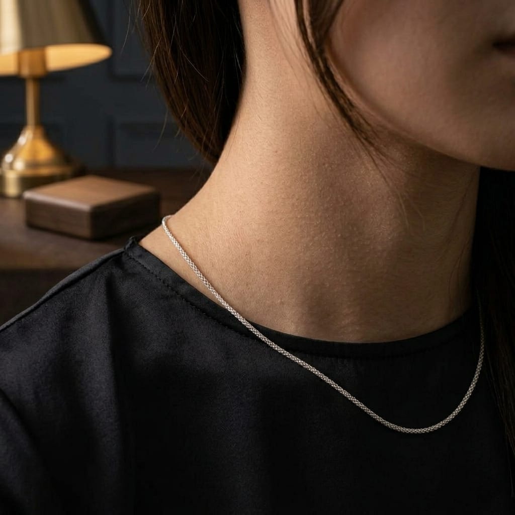 Classic Slim Silver Chain