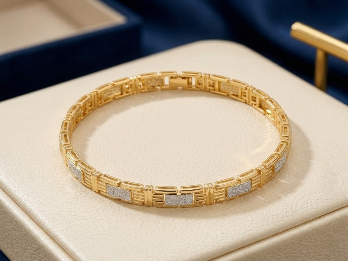 Two-Tone Silver & Gold Bracelet
