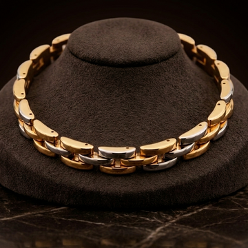 Mic-Inspired Silver & Gold Bracelet
